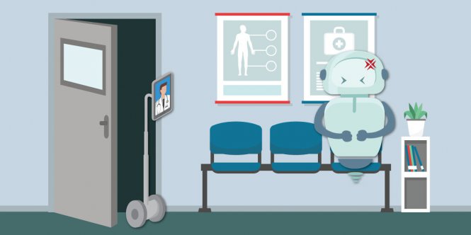 Nexi waits for his Telehealth appointment