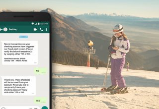Fraud alerts while out on the slopes.